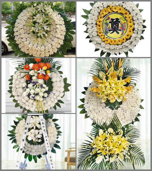 四川成都金堂县竹篙镇花圈速递